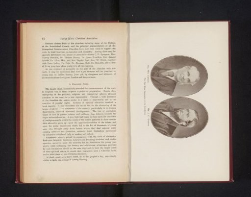Two portraits, depicting William Creese and J.C. Symons