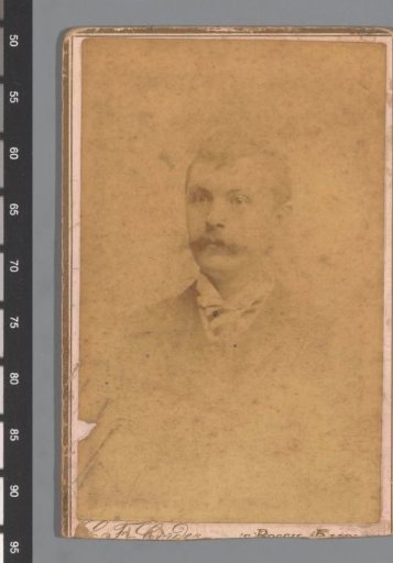 Portrait of an unknown man with a moustache