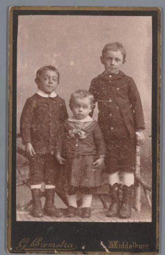 Portrait of Three Unknown Children