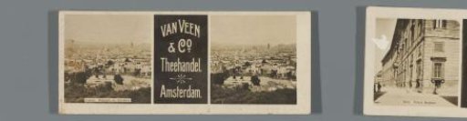 View of Florence from the Belvedere, advertisement for Theehandel van Veen & Co.