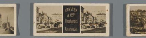 View of the Piazza di Spagna in Rome, advertisement for Theehandel van Veen & Co.
