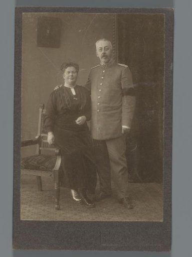 Portrait of an unknown married couple