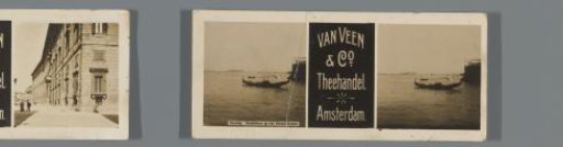 Gondolier on the Grand Canal in Venice, advertisement for Theehandel van Veen & Co.
