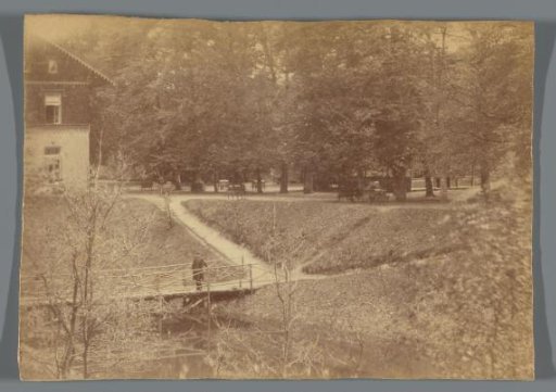 View of an Estate with a Bridge