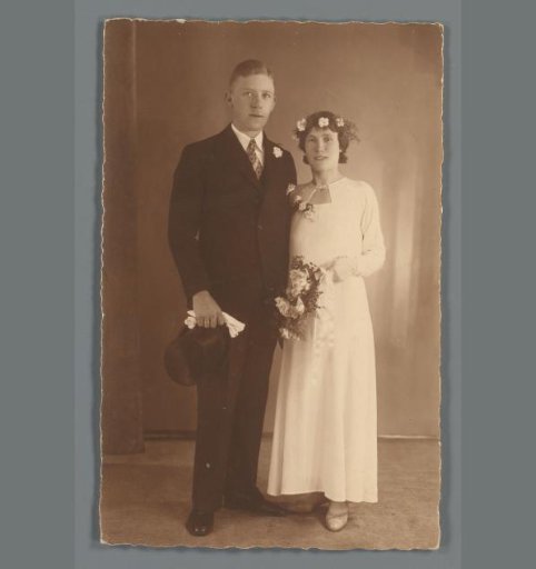 Wedding Portrait of Johan Noordhoff and Anna Janssen