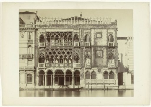 Facade of the Ca' d'Oro on the Grand Canal in Venice