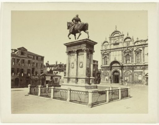 Equestrian Statue of Bartolomeo Colleoni in Venice, Italy