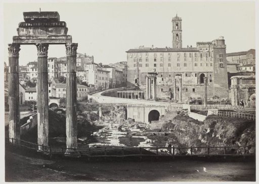View of the Roman Forum in Rome