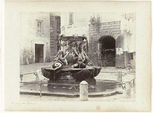 Tortoise Fountain at Piazza Mattei in Rome, Italy