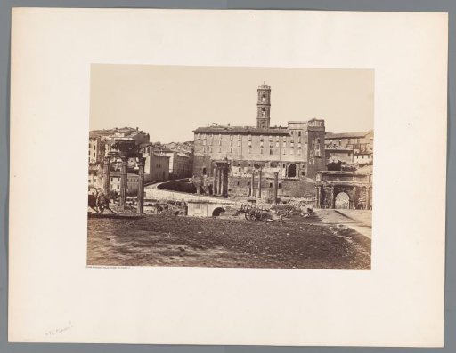 View of the Roman Forum in Rome