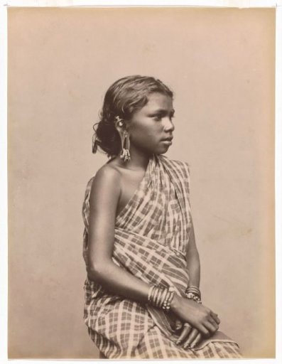 Portrait of an unknown Tamil girl, Sri Lanka