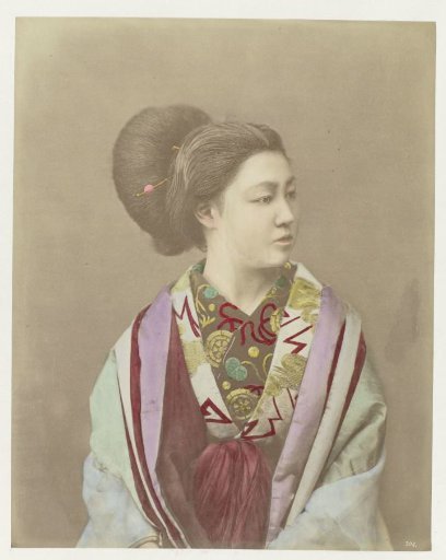 Portrait of a Japanese woman