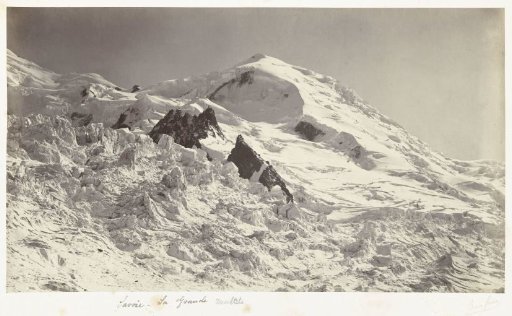 View of the Dôme du Goûter from the Grande Muette in the Mont Blanc Massif