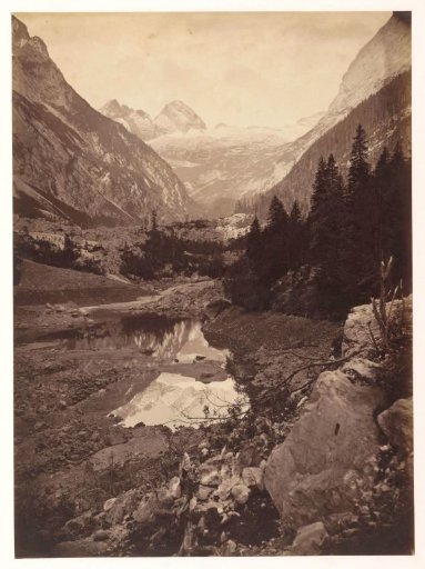 Mountain landscape with mountain lake