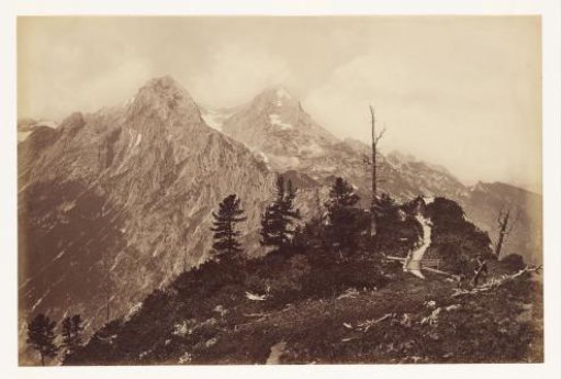 Mountain landscape with a view of a valley