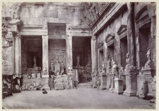 Courtyard of the Temple of Diana at Nîmes