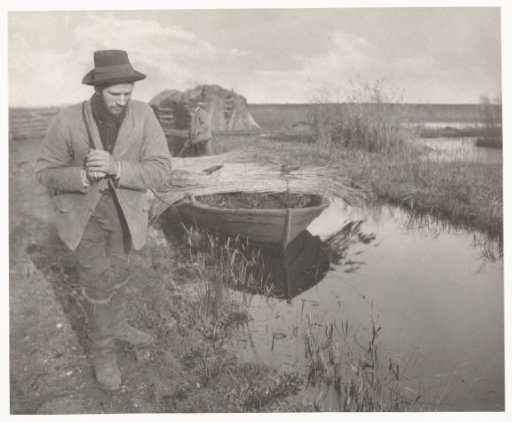 Towing the Reed by Boat