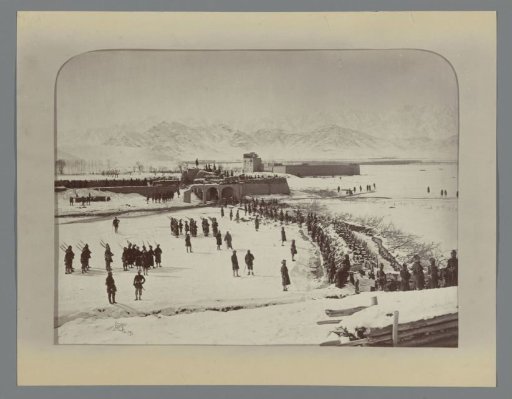 Army Unit in Position during the Winter in the Second Anglo-Afghan War