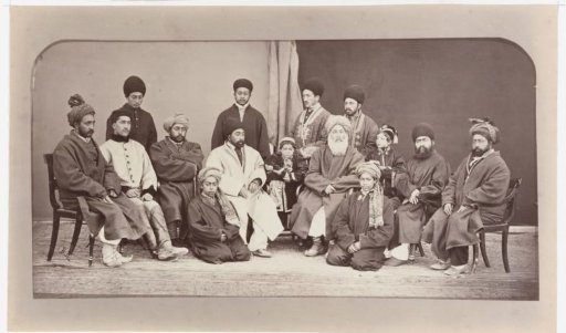 Group Portrait of the Family of Dost Mohammed Khan, with Sher Ali Khan and Abdur Rahman Khan, Afghanistan