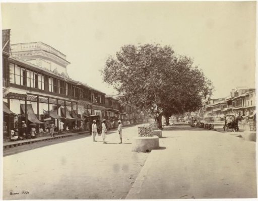 View of Chandni Chowk in Shahjahanabad, Delhi, India
