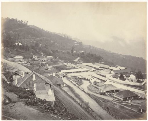 View of Darjeeling from the telegraph office, West Bengal, India