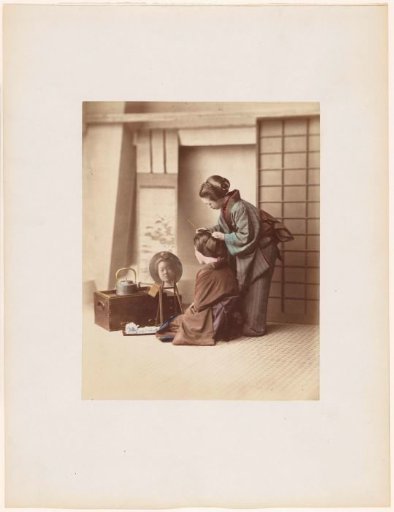 Geisha at her Toilet