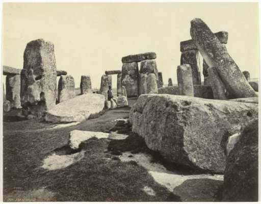 Unknown Man Amidst Stonehenge