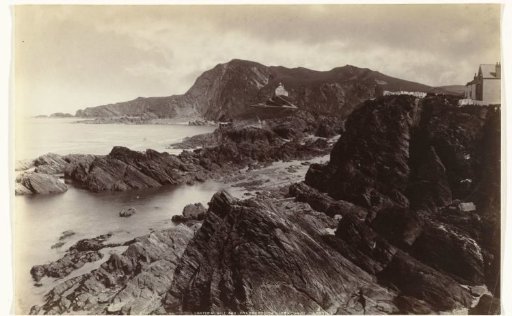 View of Hillsborough and Lantern Hill near Ilfracombe, North Devon