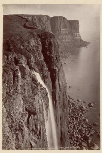 Waterfall at Kilt Rock on Skye, Scotland