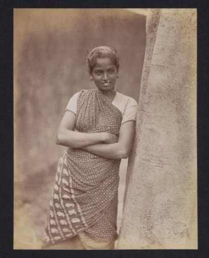 Portrait of an unknown Tamil woman, Jaffna, Sri Lanka