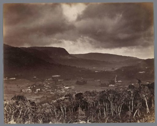 View of Nuwara Eliya from the Oliphant Estate, Sri Lanka