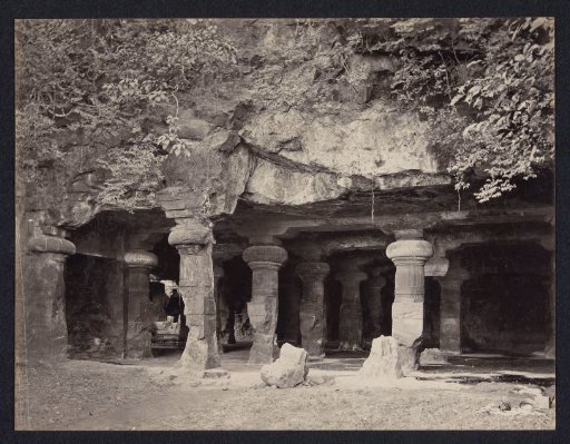Entrance to the Elephanta Cave Temples near Mumbai, Maharashtra, India