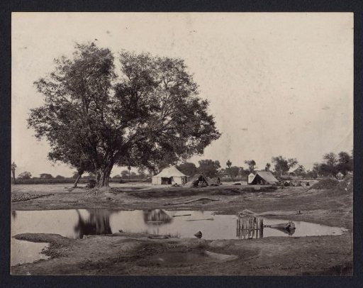 Camping Ground by the Water, Punjab (India or Pakistan)