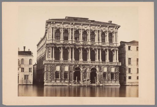 Facade of the Ca' Pesaro in Venice, Italy