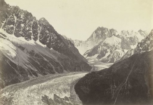 Mer de Glace, seen from la Flagère, Savoy, French Alps