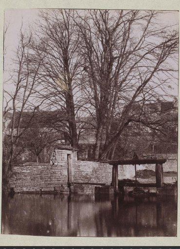 View of a lock in a river