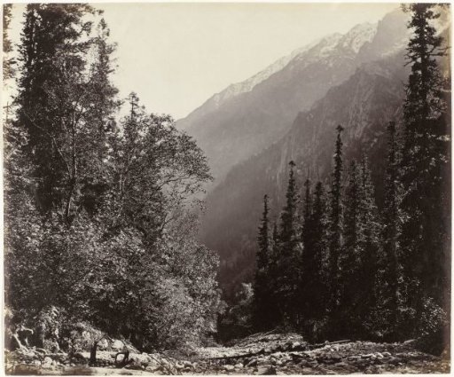 View of the Wanga Valley in the Himalayas