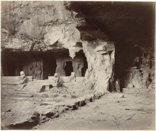 A Temple Entrance at the Elephanta Caves