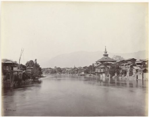 View of Srinagar in Jammu and Kashmir