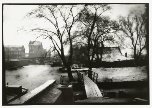 Winter View over the Amstel in Amsterdam