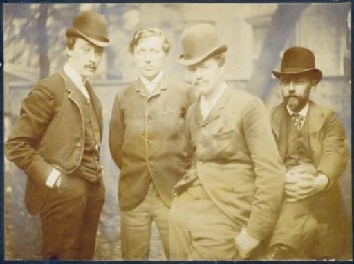 The Artists and Poets Willem Witsen, Willem Kloos, Hein Boeken, and Maurits van der Valk