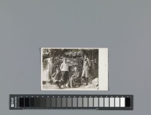Woman with three children