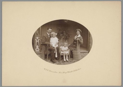 Married couple with two children