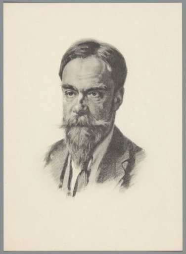 Reproduction after a Chalk Drawing with Portrait of Frans Coenen Jr.