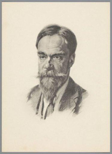 Reproduction after a Chalk Drawing with Portrait of Frans Coenen Jr.