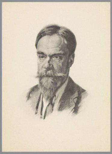 Reproduction after a Chalk Drawing with Portrait of Frans Coenen Jr.