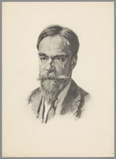 Reproduction after a Chalk Drawing with Portrait of Frans Coenen Jr.
