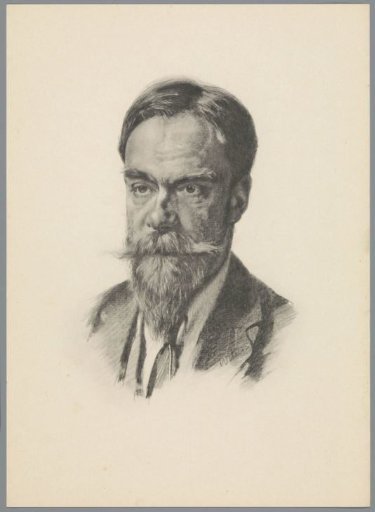 Reproduction after a Chalk Drawing with Portrait of Frans Coenen Jr.