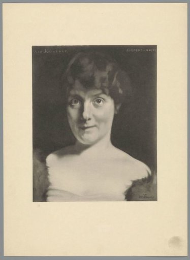 Reproduction after a painting with a portrait of Julia Culp