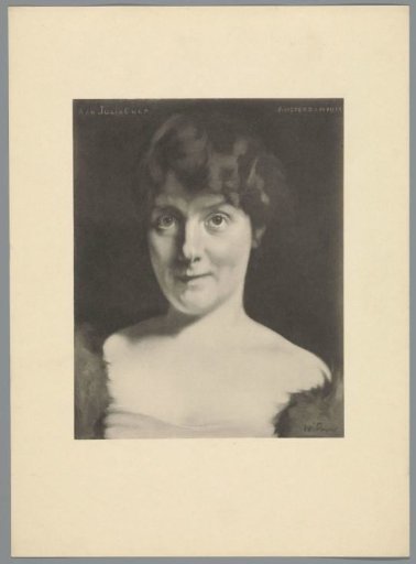 Reproduction after a painting with a portrait of Julia Culp